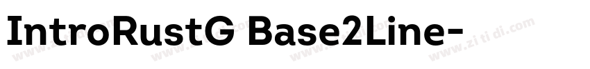 IntroRustG Base2Line字体转换